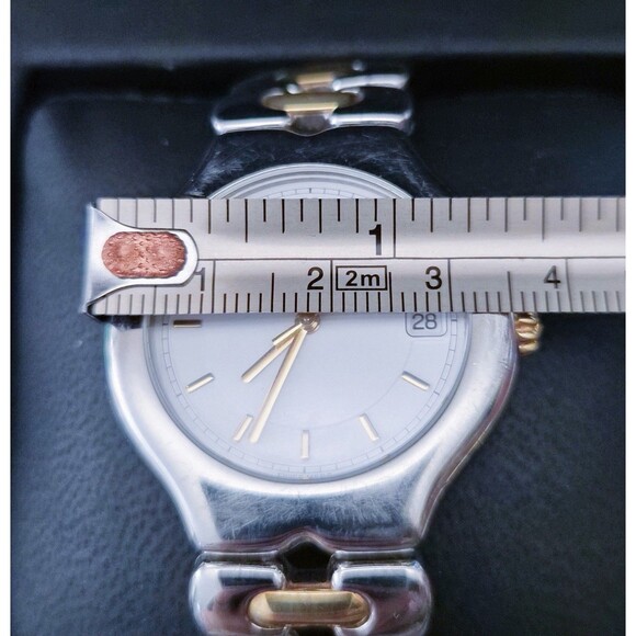 RARE Tiffany & Co. Automatic TESORO 18k Stainless Steel 2-Tone Quartz Watch 36mm main image 10